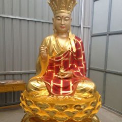 ?玻璃鋼地藏王，玻璃鋼彩金佛像