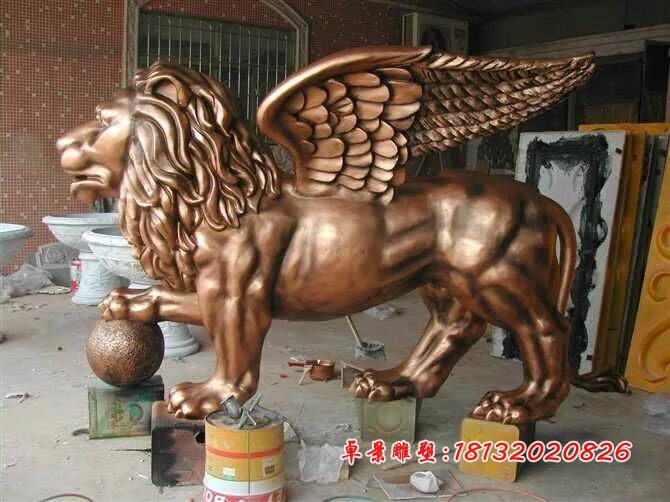獅子銅雕，廣場(chǎng)銅雕獅子雕塑