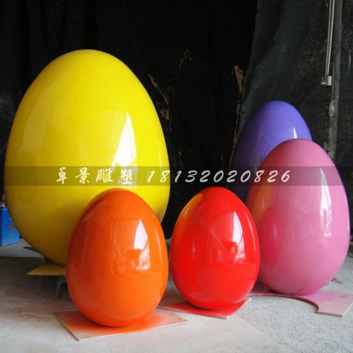彩繪彩蛋雕塑，玻璃鋼彩蛋雕塑，圣誕節(jié)彩蛋雕塑