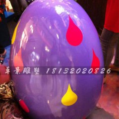 彩繪彩蛋雕塑，玻璃鋼彩蛋雕塑，圣誕節(jié)彩蛋雕塑