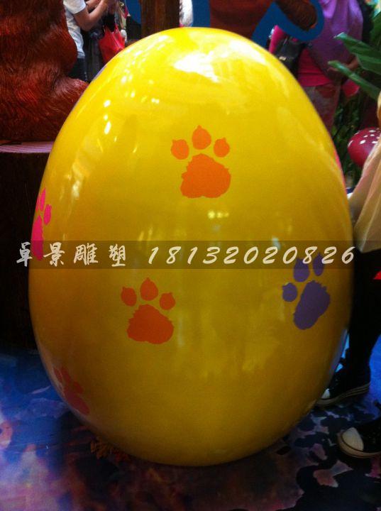 彩繪彩蛋雕塑，玻璃鋼彩蛋雕塑，圣誕節(jié)彩蛋雕塑