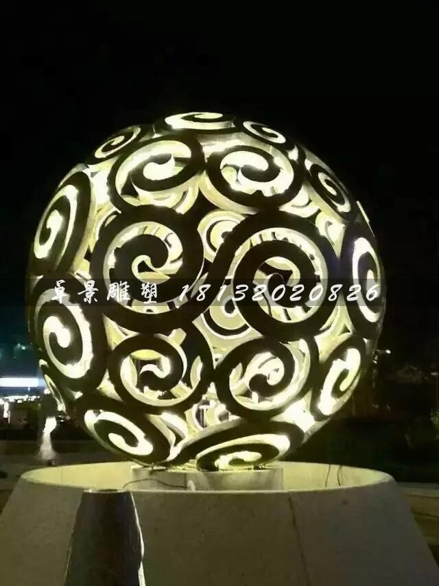 不銹鋼鏤空球雕塑，大型廣場不銹鋼，不銹鋼透光鏤空球雕塑