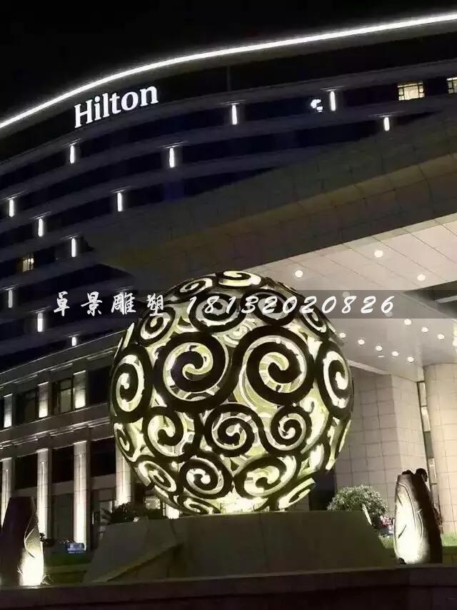 不銹鋼鏤空球雕塑，大型廣場不銹鋼，不銹鋼透光鏤空球雕塑