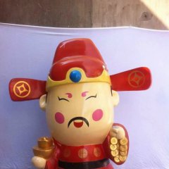 玻璃鋼財(cái)神雕塑，玻璃鋼卡通財(cái)神雕塑