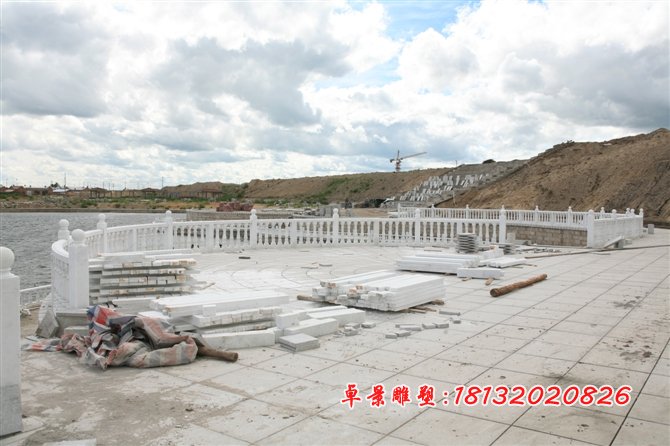 石雕欄桿，漢白玉欄桿雕塑
