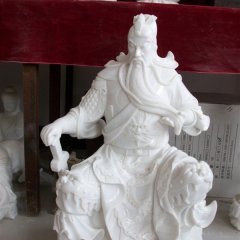 關(guān)二爺石雕，大理石關(guān)二爺?shù)袼? width=