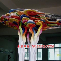 不銹鋼彩色雕塑，彩繪雕塑