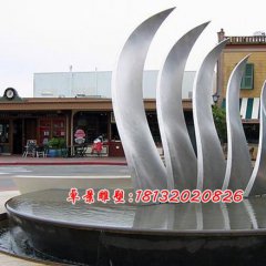 不銹鋼翅膀雕塑，不銹鋼廣場雕塑