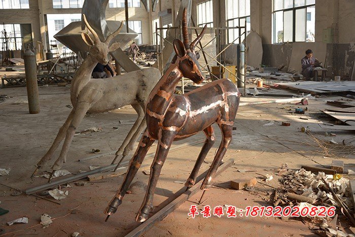 小鹿銅雕，鑄銅小鹿銅雕