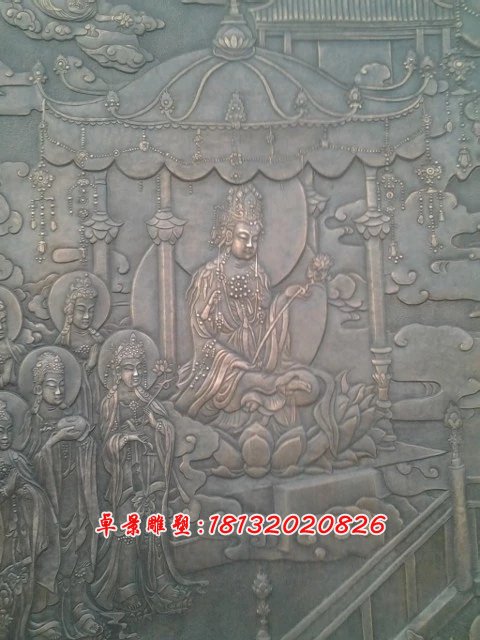 寺廟銅浮雕，紫銅浮雕 (1)