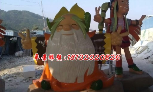 玻璃鋼卡通人物雕塑，玻璃鋼卡通雕塑 (2)