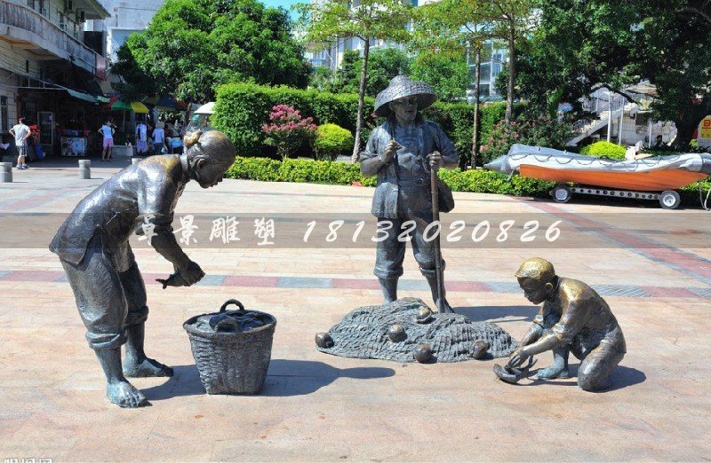 人物銅雕，公園小品銅雕 (2)