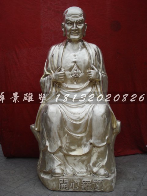 十八羅漢銅雕，鑄銅十八羅漢雕塑 (6)