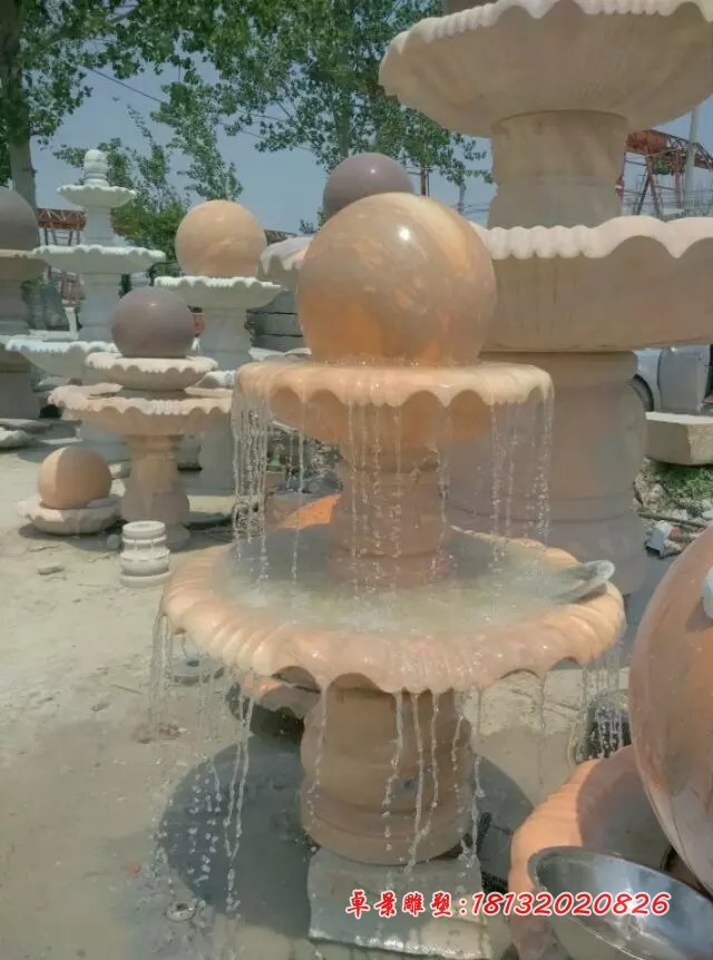 風(fēng)水球，晚霞紅風(fēng)水球