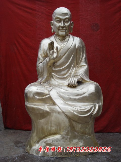 十八羅漢銅雕，鑄銅十八羅漢雕塑 (5)