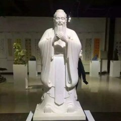 孔子石雕，漢白玉孔子石雕，校園名人石雕