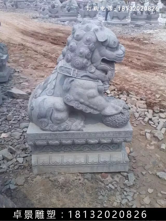 北京獅石雕，仿古北京獅雕塑 (2)