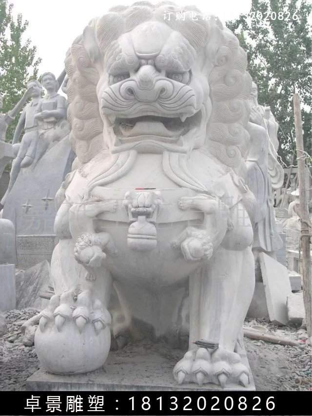 北京獅石雕，漢白玉獅子雕塑