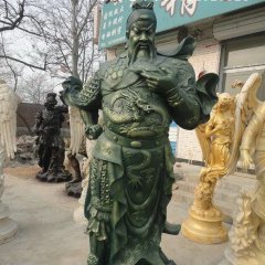 關(guān)公銅雕， 鑄銅關(guān)公雕塑