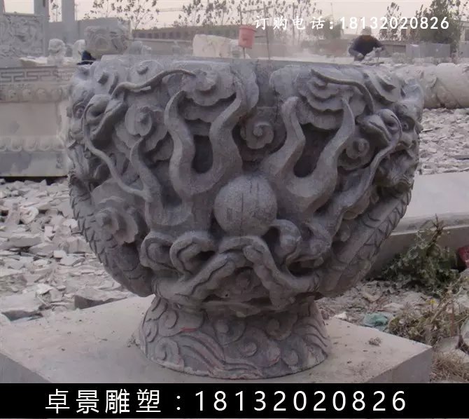 石水缸，仿古石水缸 (3)