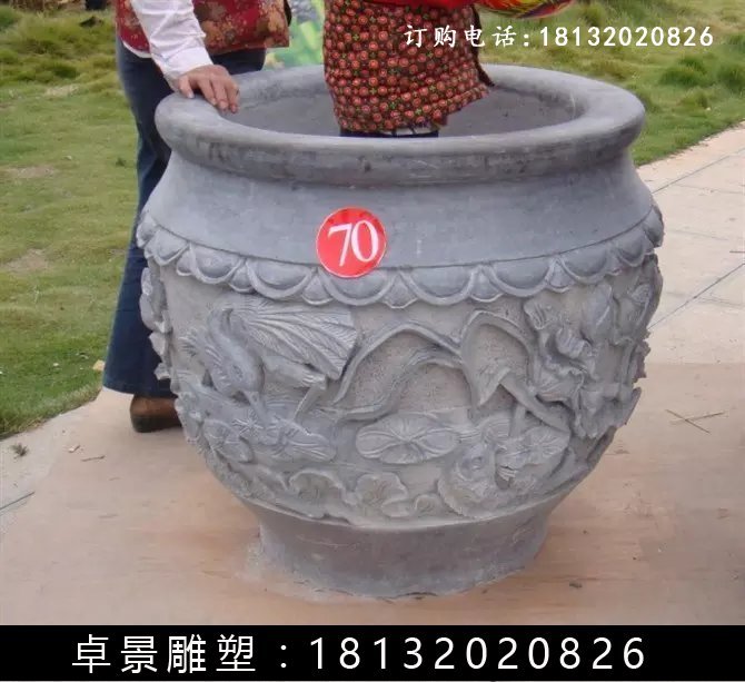 石水缸，仿古石水缸 (8)
