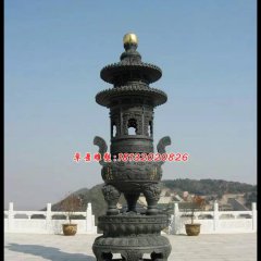 銅香爐，鑄銅香爐雕塑