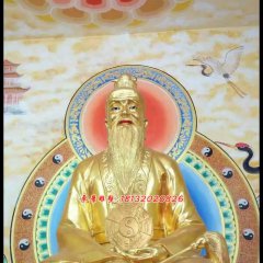 太上老君銅雕，道德天尊銅雕，鎏金銅太上老君雕塑
