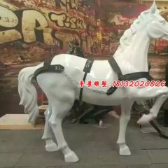 玻璃鋼馬雕塑，玻璃鋼仿真馬雕塑