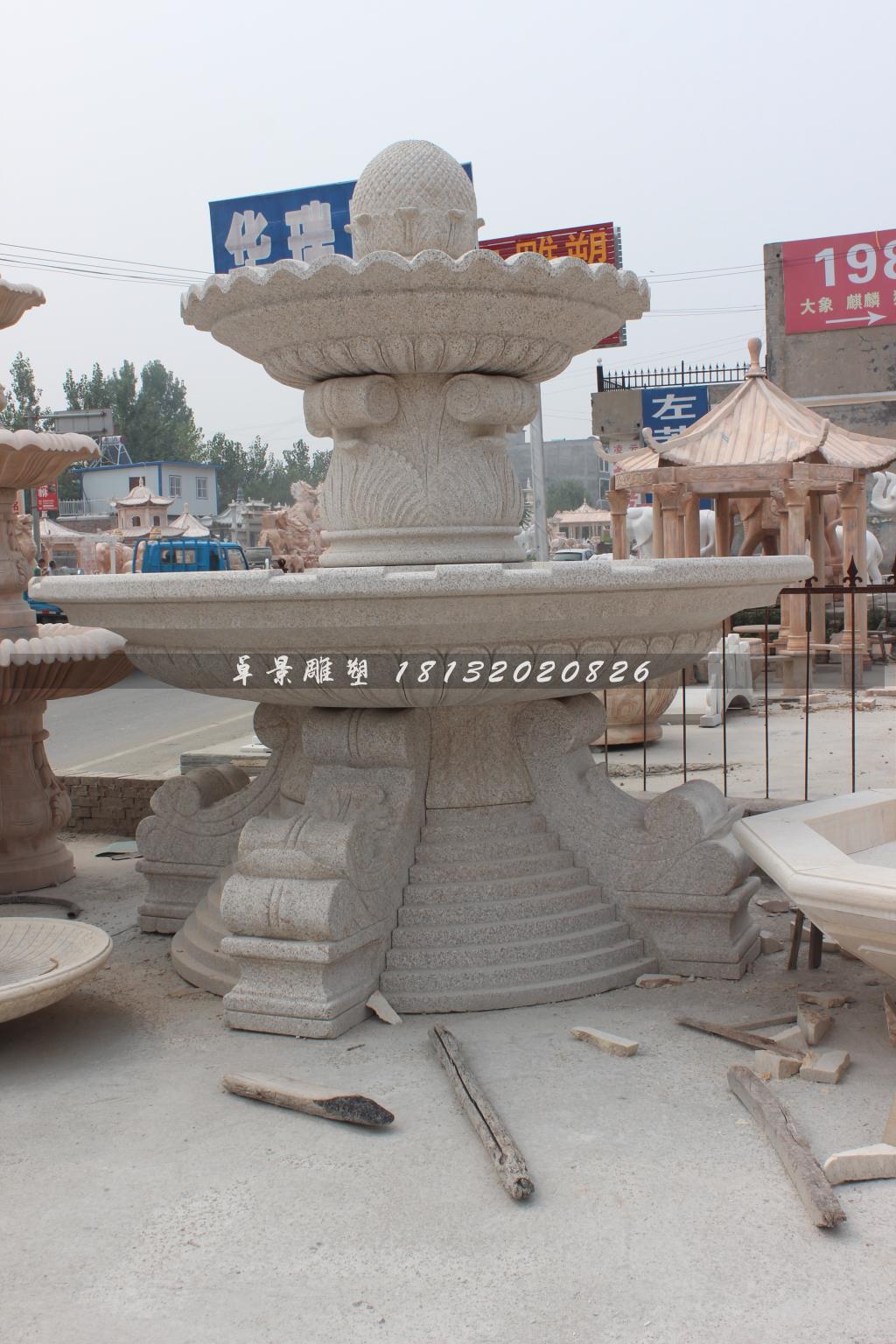 石噴泉，小區(qū)石噴泉雕塑