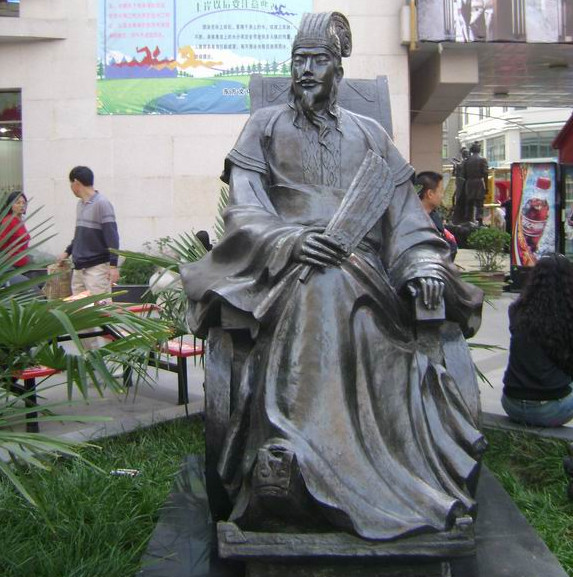 諸葛亮銅雕，歷史名人銅雕