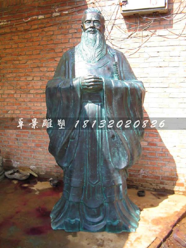 老子銅雕,校園歷史名人銅雕