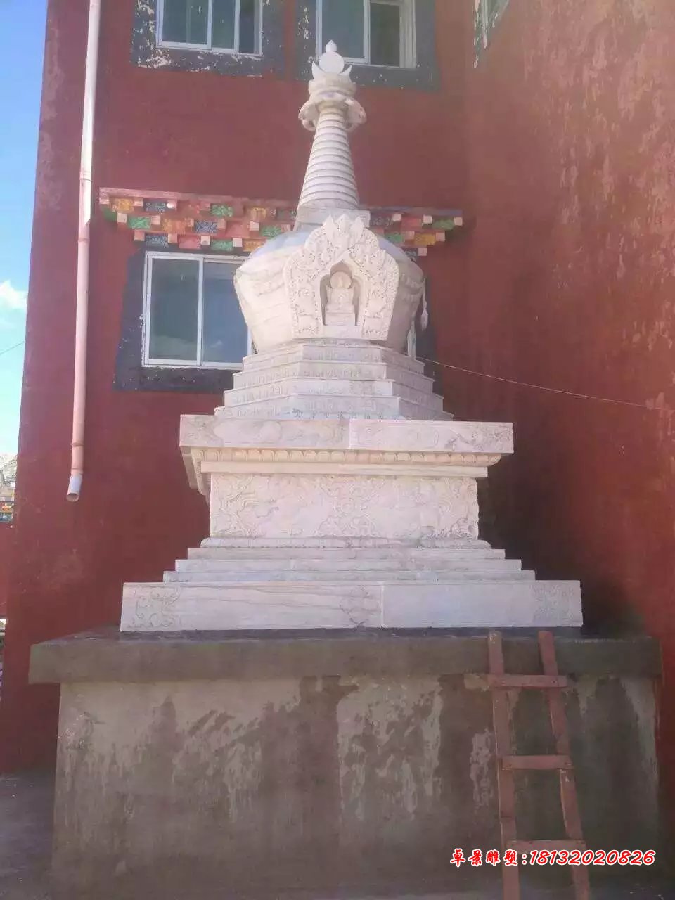 白塔石雕，漢白玉白塔石雕 (3)