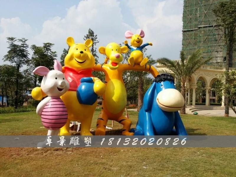 卡通玻璃鋼雕塑,小熊玻璃鋼雕塑