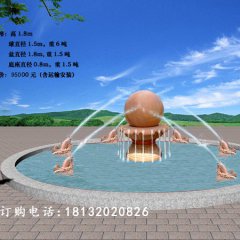 風(fēng)水球，小魚噴水風(fēng)水球