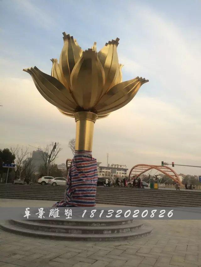 銅紫荊花雕塑，廣場紫荊花銅雕，廣場花朵銅雕塑