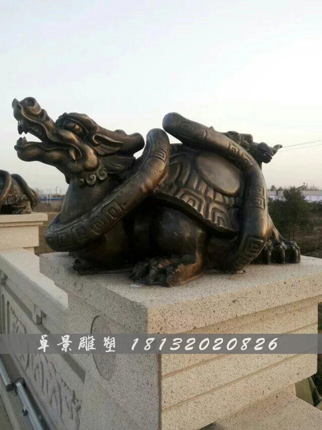 龍龜銅雕，鑄銅龍龜?shù)袼?(2)