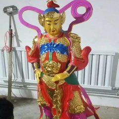 玻璃鋼韋佗雕塑，玻璃鋼韋佗護(hù)法雕塑