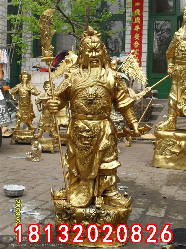 關(guān)公銅雕，鑄銅關(guān)公雕塑 (3)