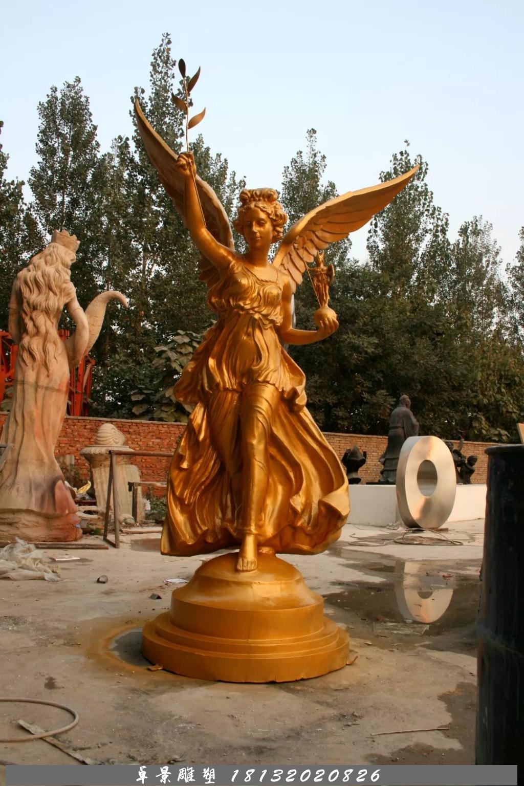 和平女神銅雕，鑄銅和平女神雕塑 (1)