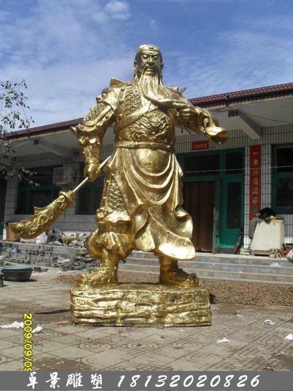 關公銅雕，鑄銅關公雕塑，關二爺銅雕