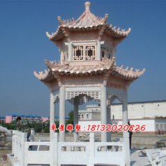 石涼亭，晚霞紅石涼亭