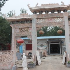 石雕牌樓，三門石牌樓