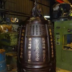 銅鐘雕塑，寺廟銅鐘雕塑