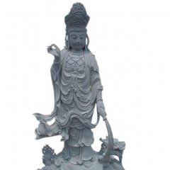 觀音菩薩石雕， 青石觀音菩薩雕塑