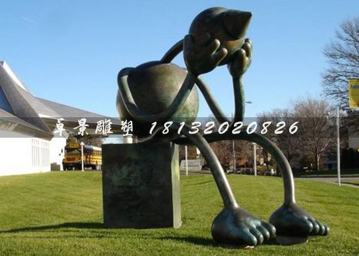 外星人雕塑，鑄銅外星人雕塑