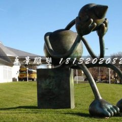 外星人雕塑，鑄銅外星人雕塑