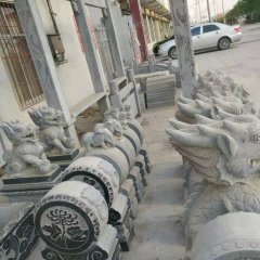石抱鼓，石門墩，仿古石門墩