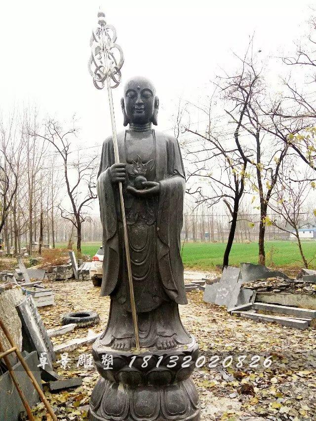 石佛像，地藏王菩薩石雕 (1)
