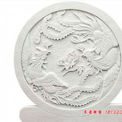 兩個(gè)鳳凰石浮雕， 鳳凰石浮雕