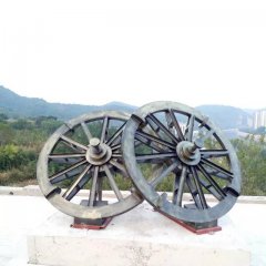 車輪銅雕，公園景觀銅雕